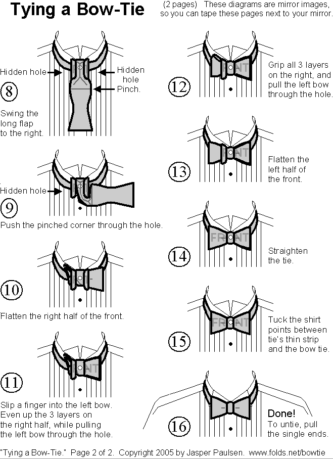 Start with the bowtie lying face up. How To Tie A Bow Tie