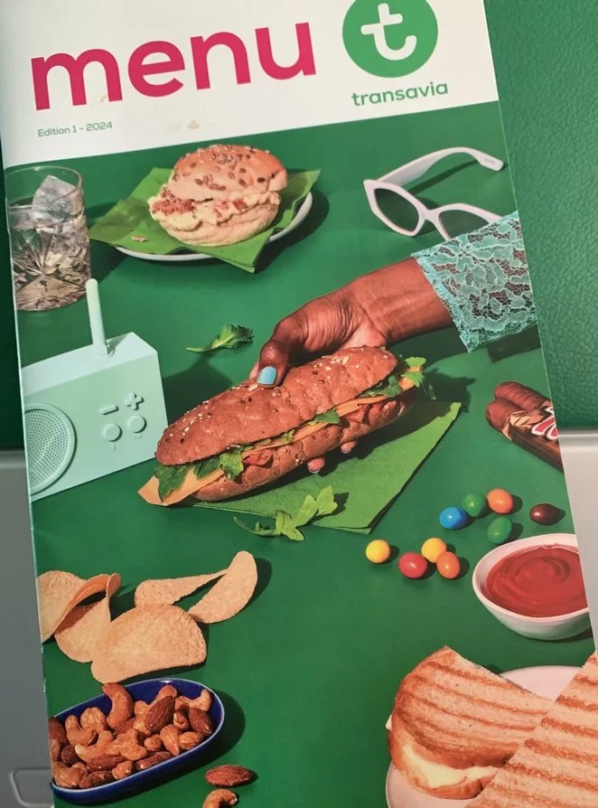 menu transavia 2024