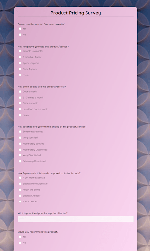 This survey template is designed by experts and asks questions related to what organic products they use or are willing to use. 21 Business Survey Questions Template Examples