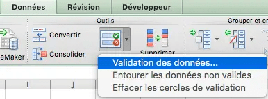 Validation des données sur Excel: comment n'autoriser que certaines ...