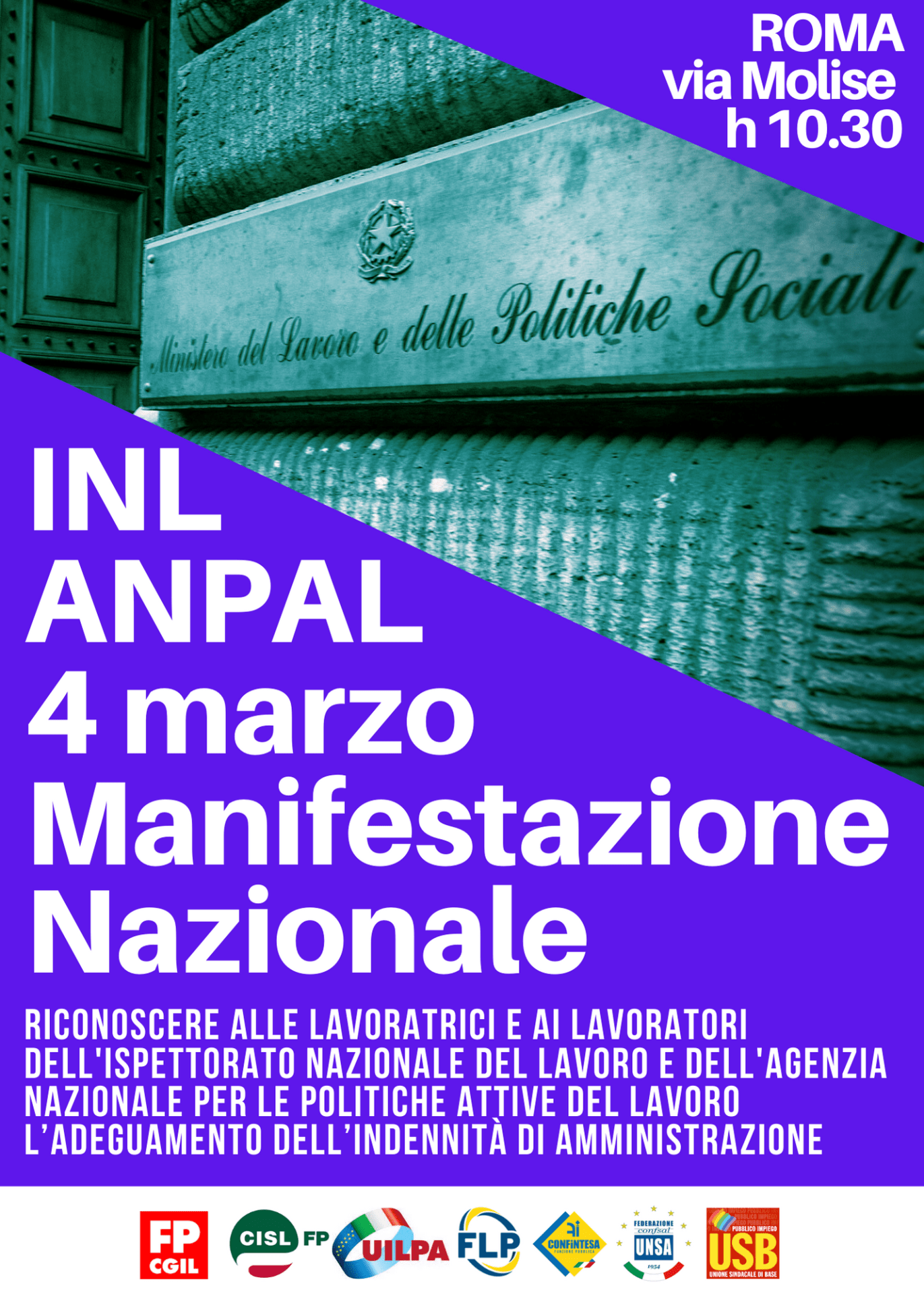 Inl E Anpal, 4 Marzo Manifestazione A Roma - Fp Cgil Funzione Pubblica 1920_x_1371_png