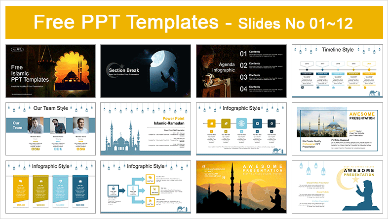 Index sheets key box range. Islamic Mosque Sunset Powerpoint Templates For Free