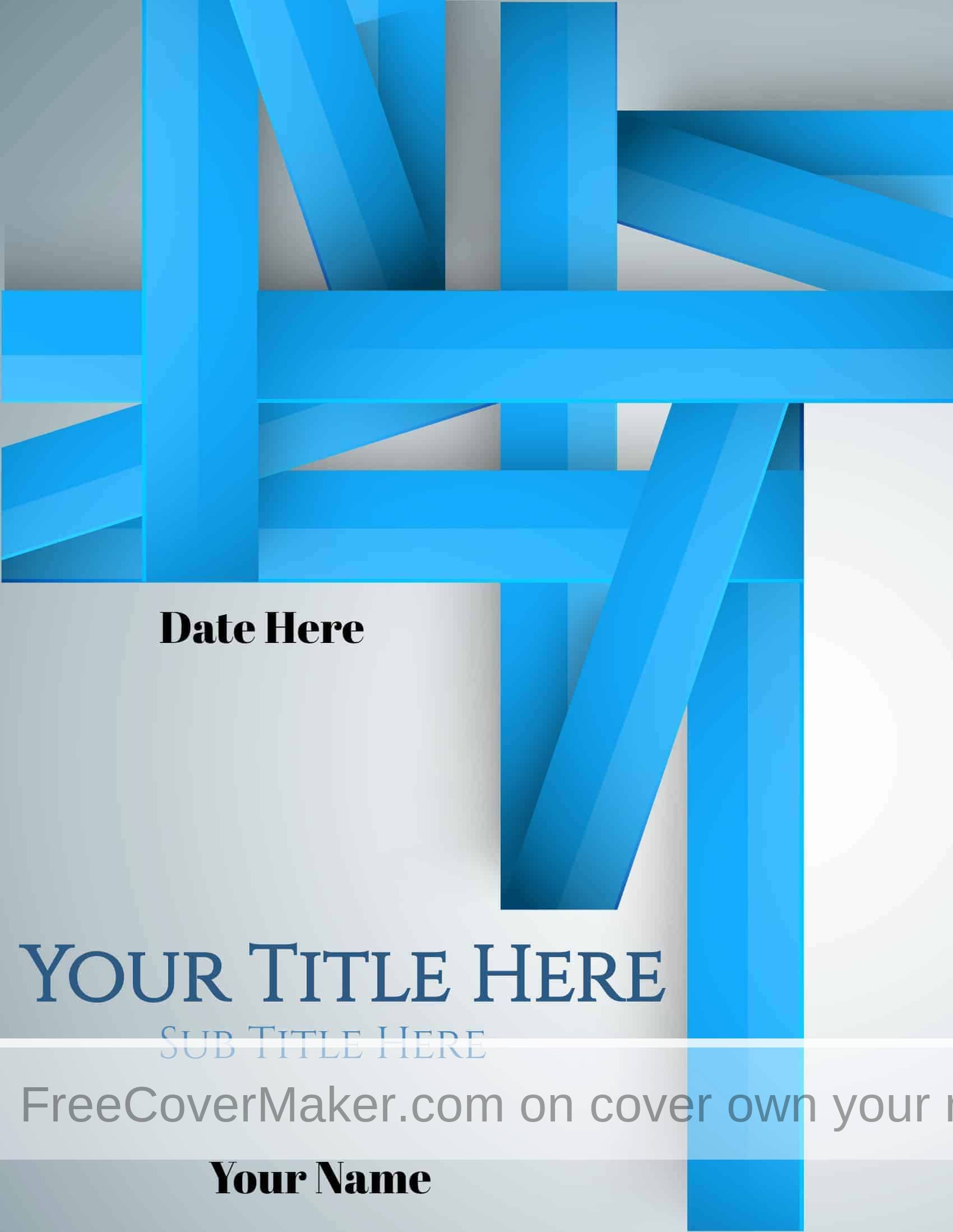 When your browser asks you what to do with the downloaded file, select save . Free Cover Page Maker | Create Online in under 1 Minute!