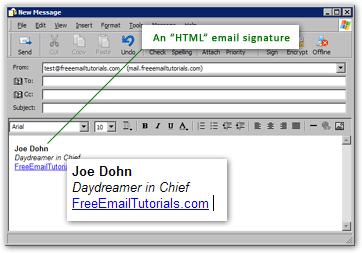 In the untitled email message, go to the . Create An Html Email Signature In Outlook Express Rich Format