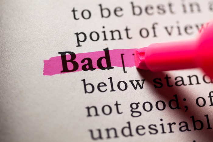 Bad - Free of Charge Creative Commons Post it Note image How bad is it going to get in america