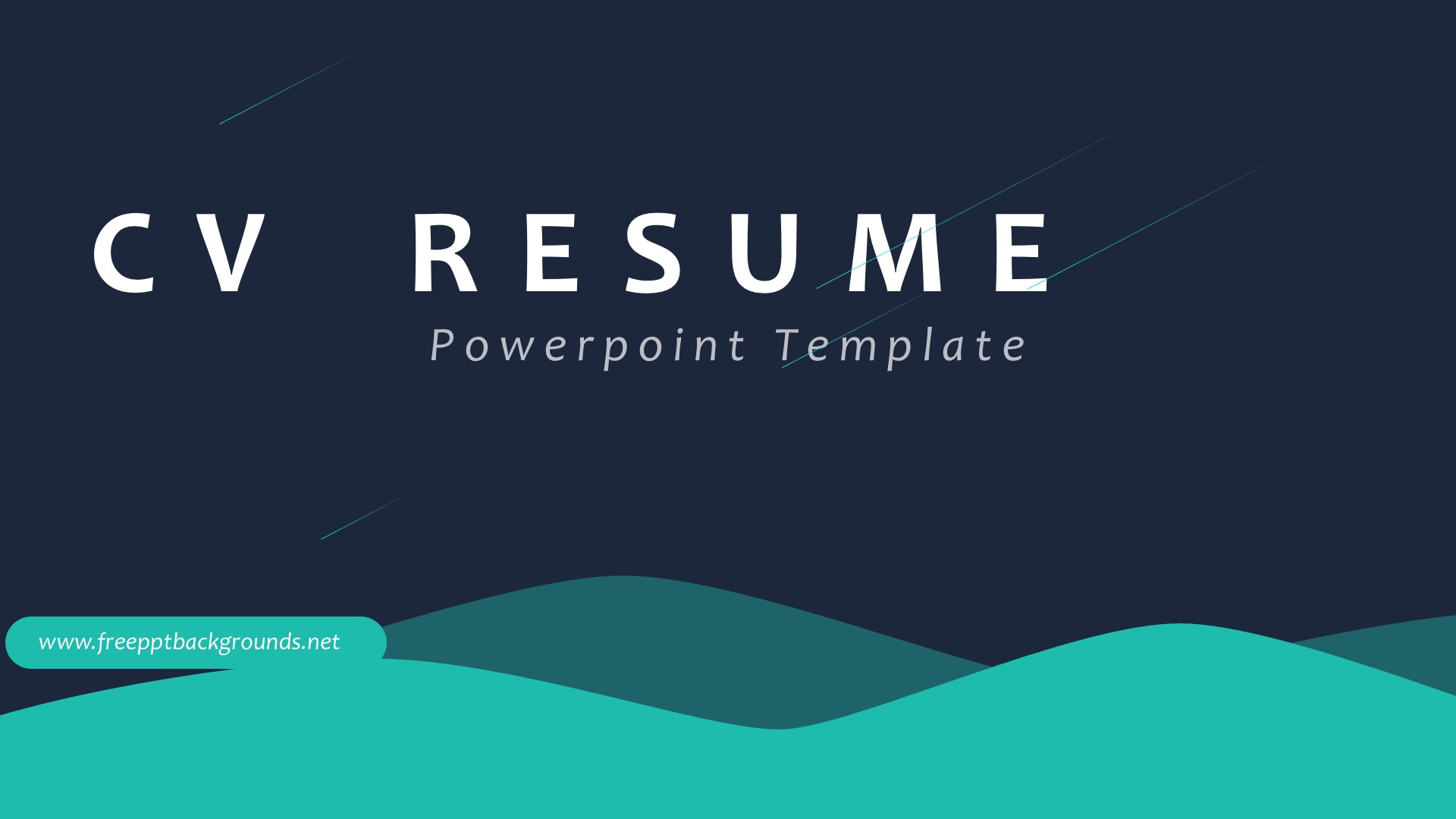 Resume / cv free download curriculum vitae template clean resume creative resume . CV Resume Powerpoint Templates - Blue, Business & Finance
