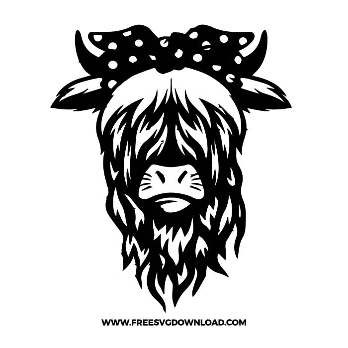 A free limited commercial license is included. Highland Cow Svg Png Free Download Free Svg Download