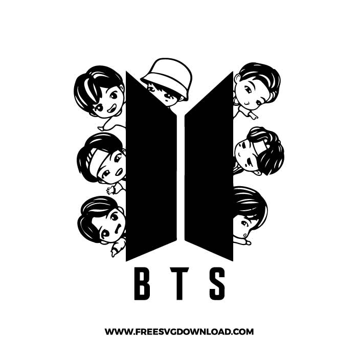 There is no psd format for bts logo png | free download bts logo icon, symbol in our system. Bts Free Svg Png Cut Files Free Svg Download