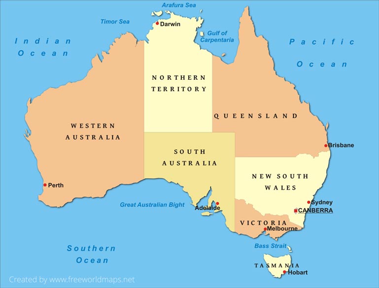 Vector maps of australia | free vector maps. Free Pdf Maps Of Australia