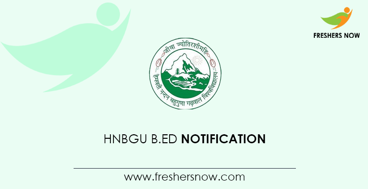 Hnbgu B Ed 2020 Application Form Exam Date Eligibility