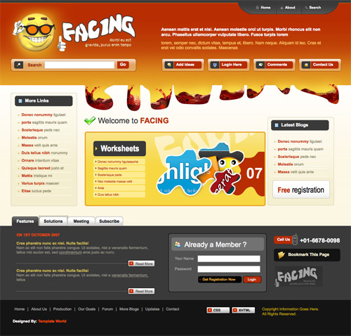 60 Plantillas Web Gratis De Alta Calidad Frogx Three