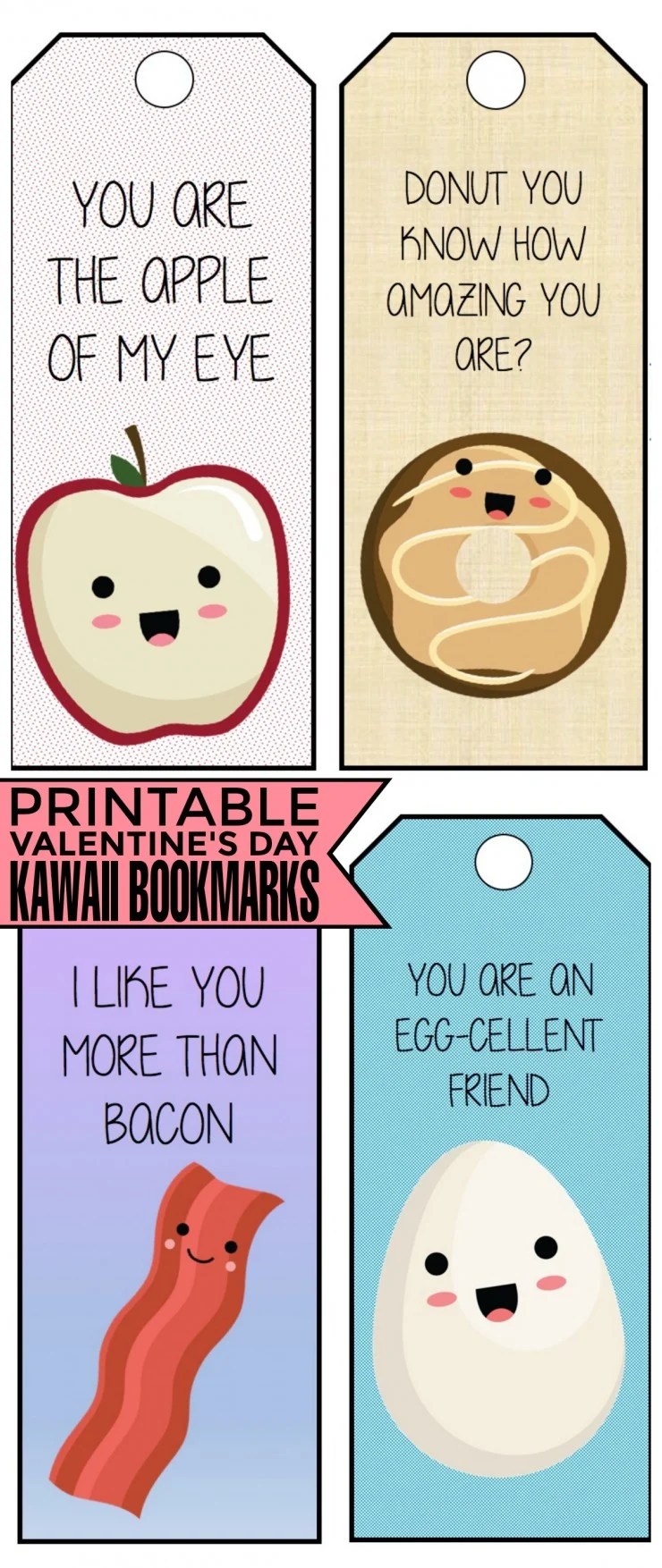 free printable valentine s day kawaii bookmarks frugal mom eh