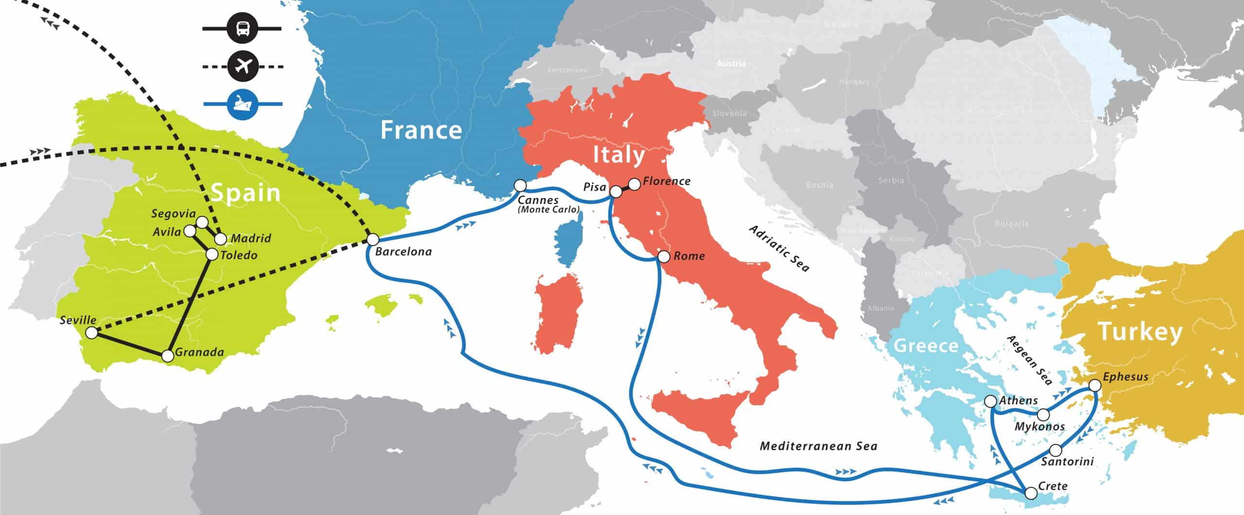 It’s time to go on the greatest vacation. Mediterranean Cruise Fun For Less Tours