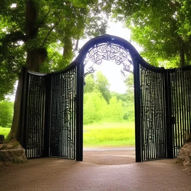 The Gates to Heaven created with NightCafe AI