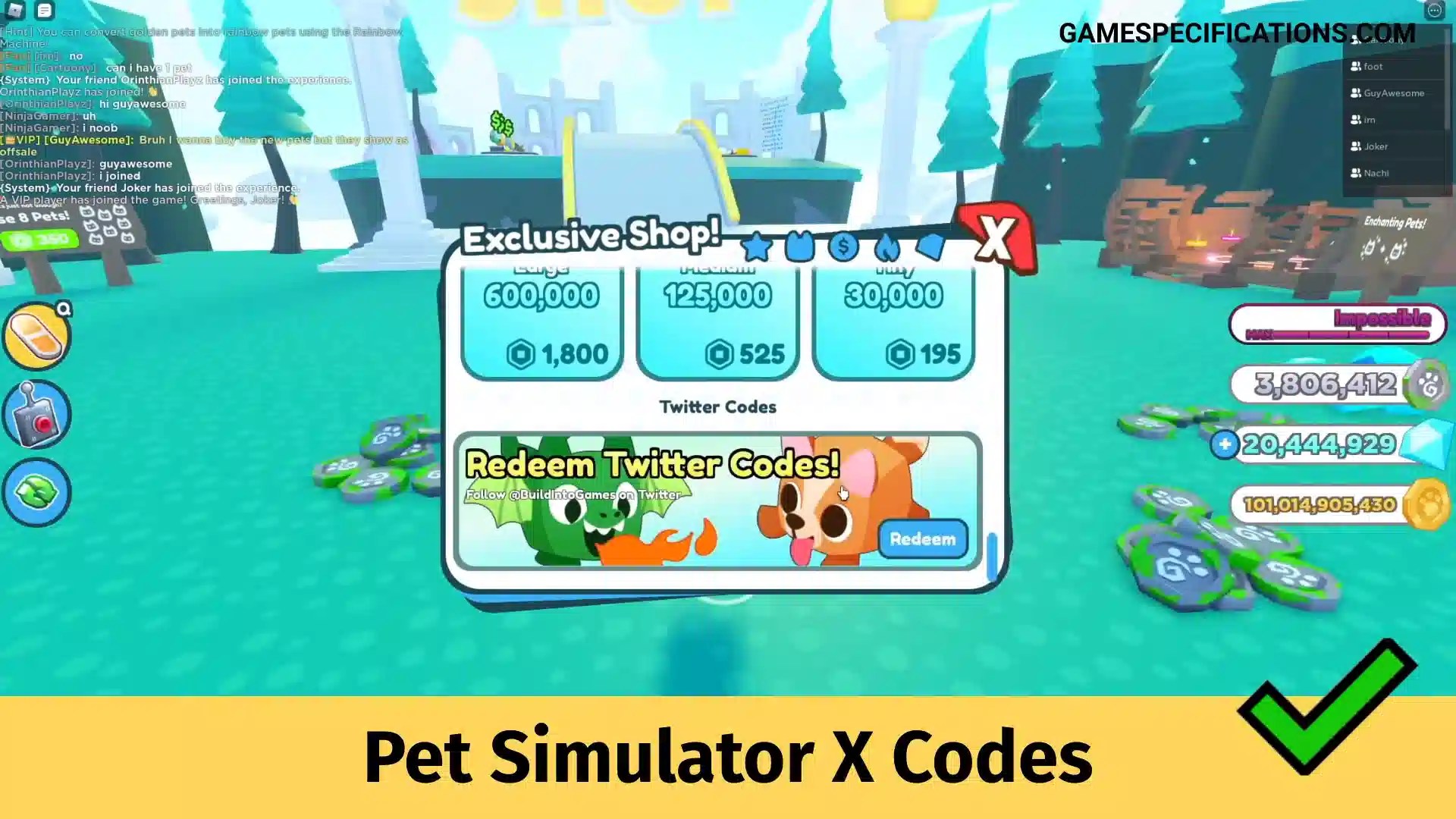 When you want to get a new pet, you have many resources, ranging from rescue groups and shelters to breeders and family and friends. Roblox Pet Simulator X Codes November 2021 Game Specifications