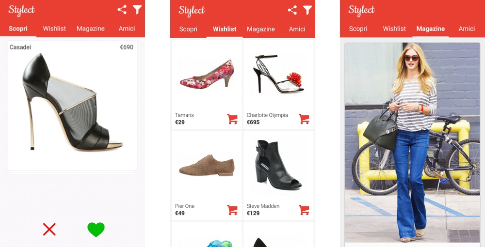 App per appassionate di scarpe