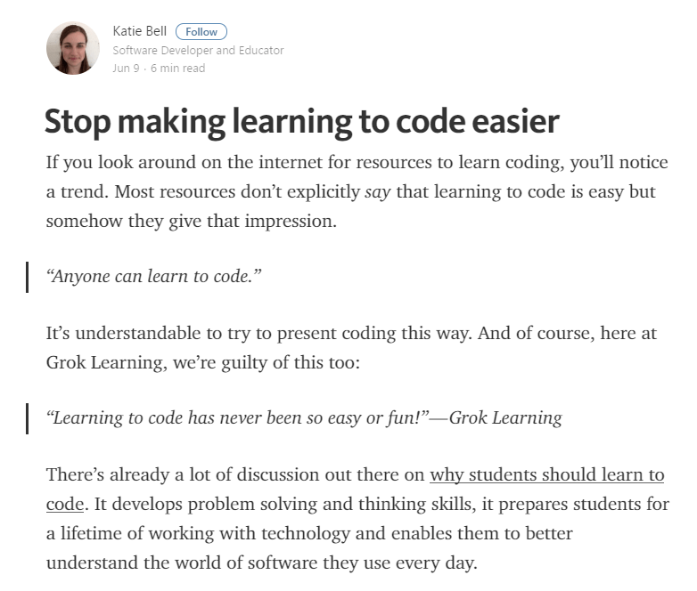 Coding is not meant to be easy Geek in Sydney