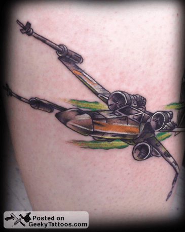X-Wing & Tie Fighter Tattoo @ Geeky Tattoos 459_x_365_png