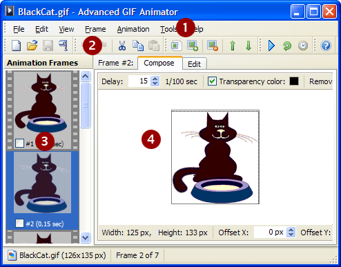 Gif Animator Help User Interface