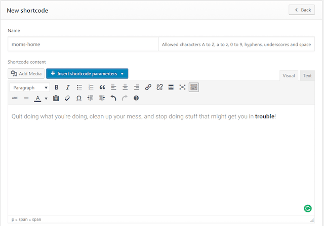 If they aren't working there is something . How To Use Wordpress Shortcodes In Pages And Posts Godaddy Blog