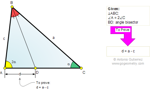 The triangle is one of the basic shapes in geometry. Geometry Problem 511 Triangle Double Angle Angle Bisector Measure Mind Map Math Teacher Master Degree College Sat Prep Elearning Online Math Tutor Lms