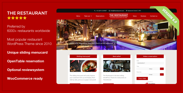 Get 105 hotel restaurant wordpress themes on themeforest. The Restaurant Wordpress Theme - GPL Plugins