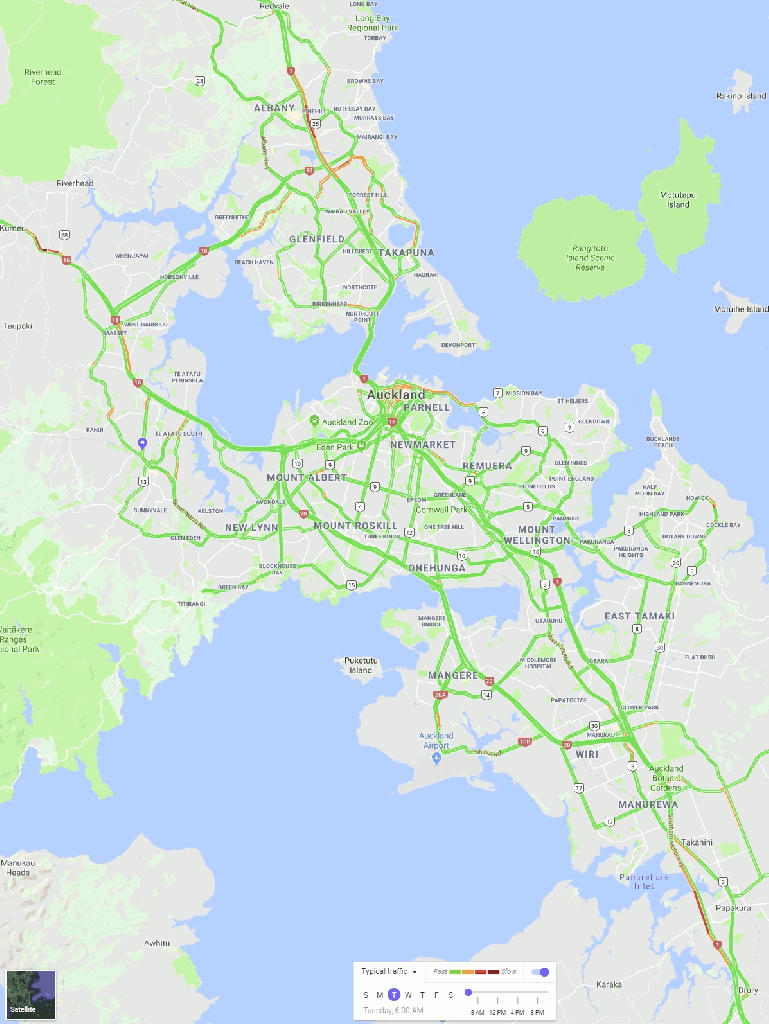Auckland Traffic Congestion Map Analysing Auckland's congestion Greater Auckland