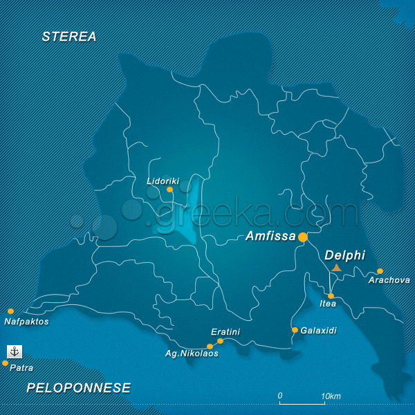 There is no train service from athens to delphi, and the town does not have an airport. Where Is Delphi Map Of Delphi Greece Greeka