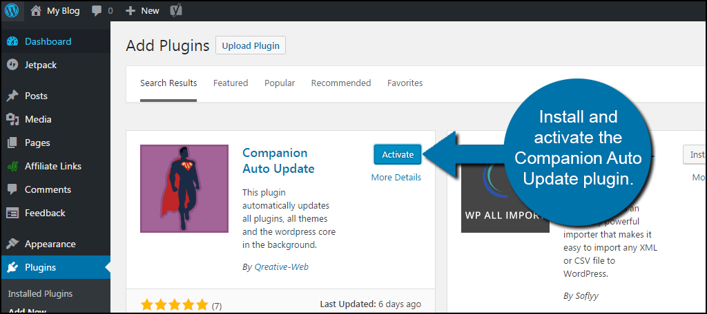 Wordpress notifies you when a new update is available for a plugin in three different ways: How To Automatically Update Wordpress Plugins Greengeeks