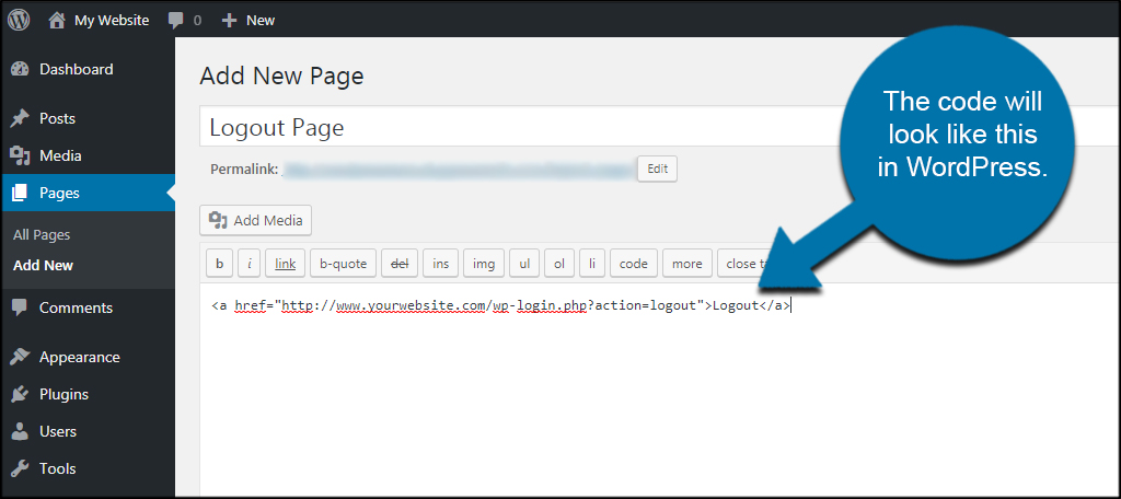 Afterwards, you should click on the personalized links tab to increase . How To Add A Logout Link To A Wordpress Navigation Menu Greengeeks