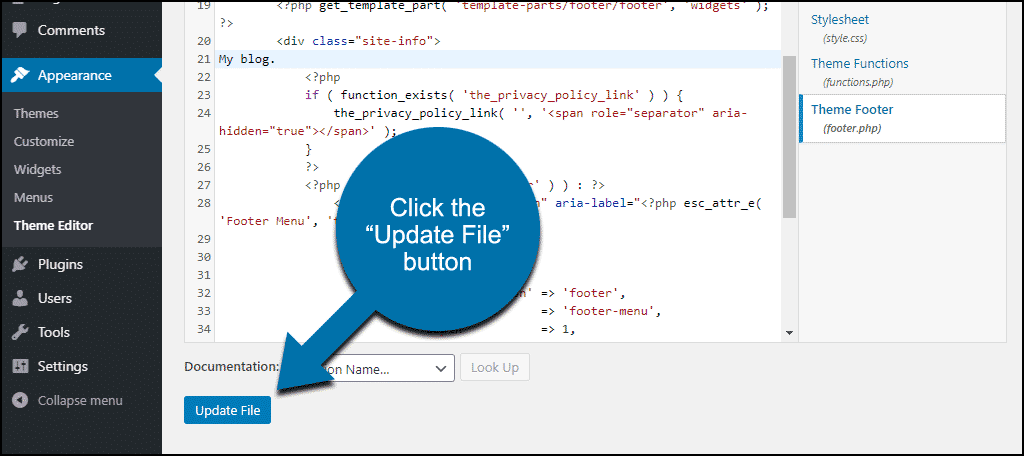 El plugin de remove footer credit le permite remover texto específico o html en su pie de página. How to Remove the Footer Credit in WordPress Themes - GreenGeeks