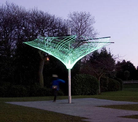 Versatile solar lanterns can hang in trees, float in pools or stand watch on a deck to light the night. SonUmbra solar powered tree