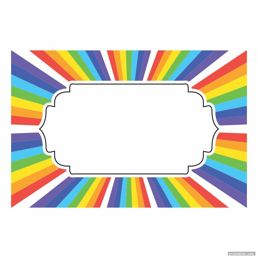 rainbow food tent labels printable address food party buffet etsy ...