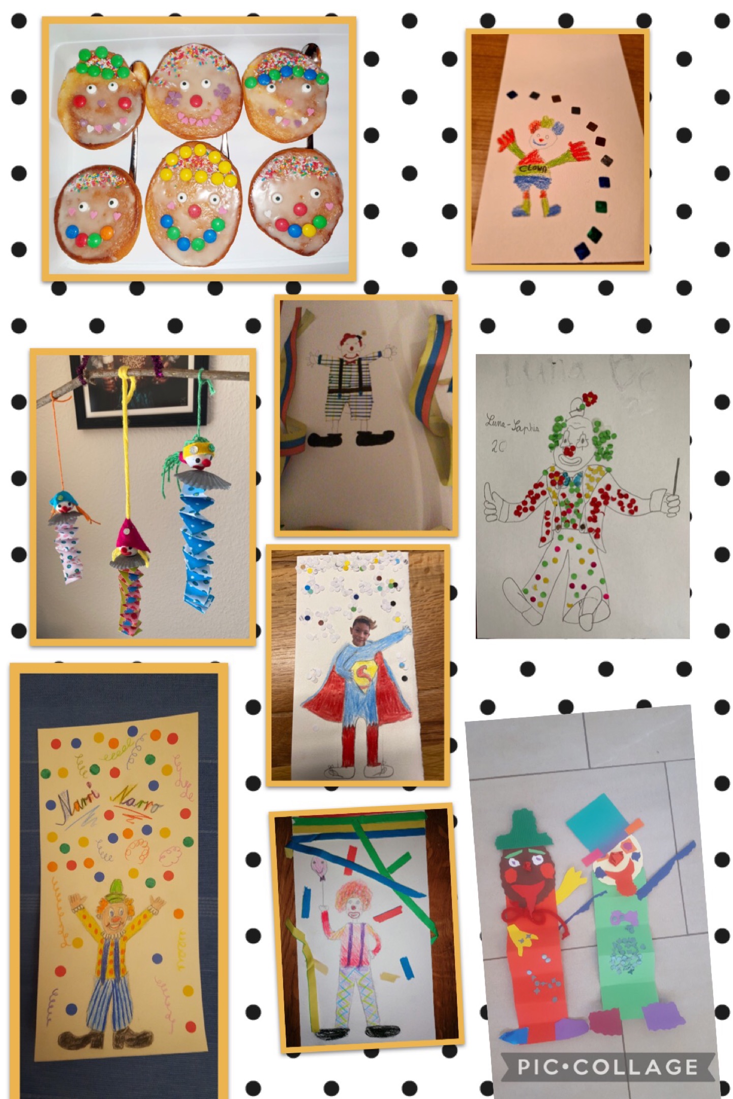 Clown Collage 7 Grundschule Kirchzartengrundschule Kirchzarten