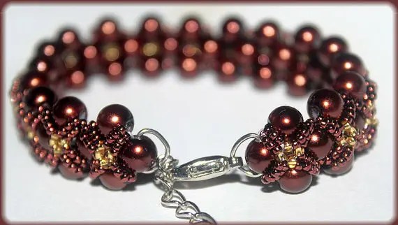 An extension may be added . 16 Easy Seed Bead Bracelet Patterns | Guide Patterns