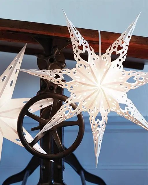 Glow in the dark stick on star kit that glows all night long! 21 Creative Paper Star Lanterns Pattern | Guide Patterns