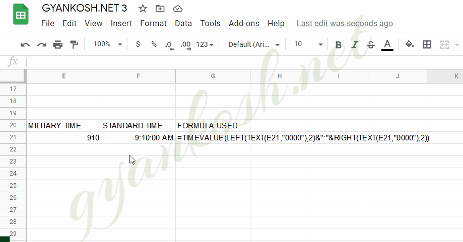 Despite the fact that you were in the air for almost seven hours. How To Get Military Time In Google Sheets Gyankosh Learning Made Easy