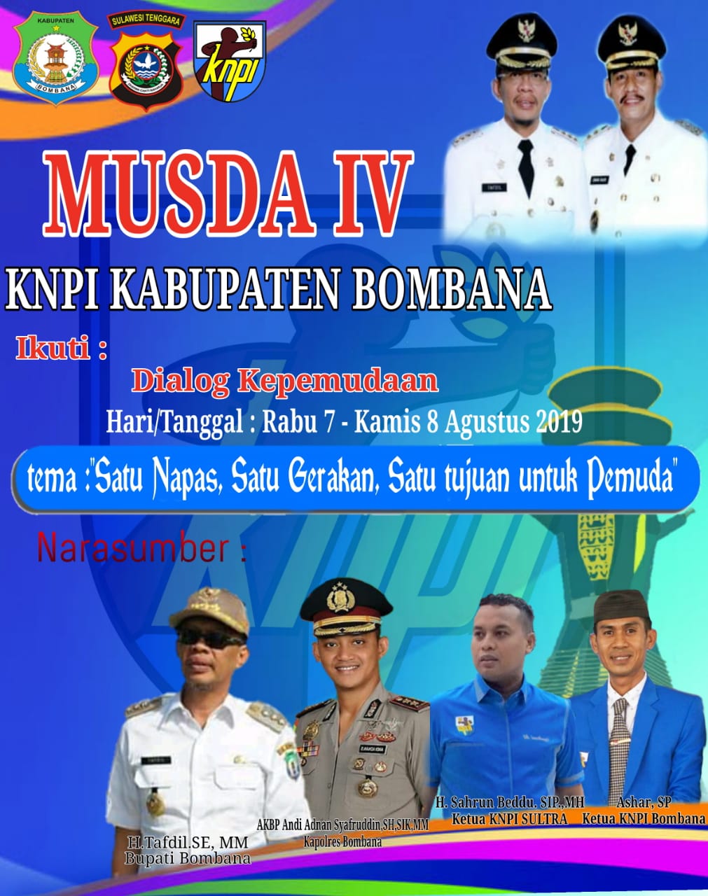 Musda IV KNPI Bombana Buka Penjaringan Balon Ketua Periode 2019 – 2022 -  Harapan Sultra .COM |