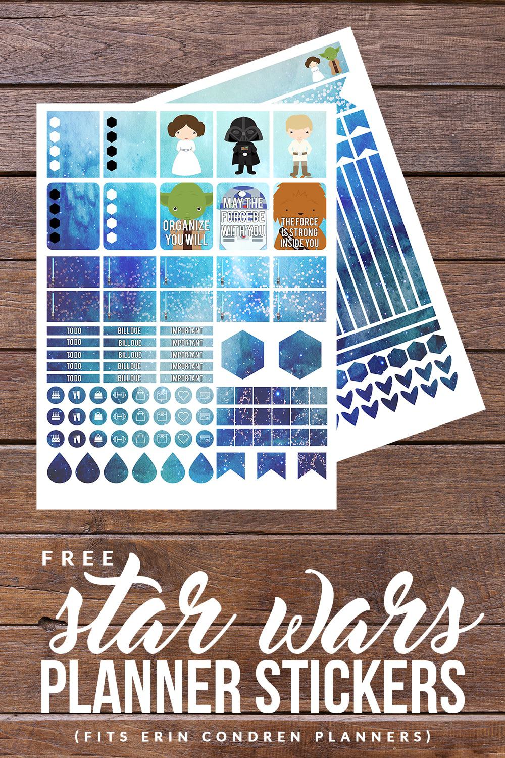 free star wars printable planner stickers hello nature