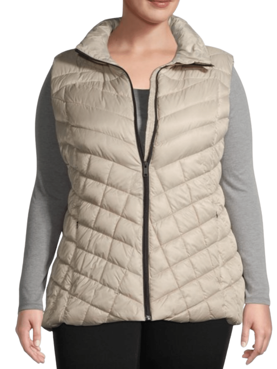 plus size down vest
