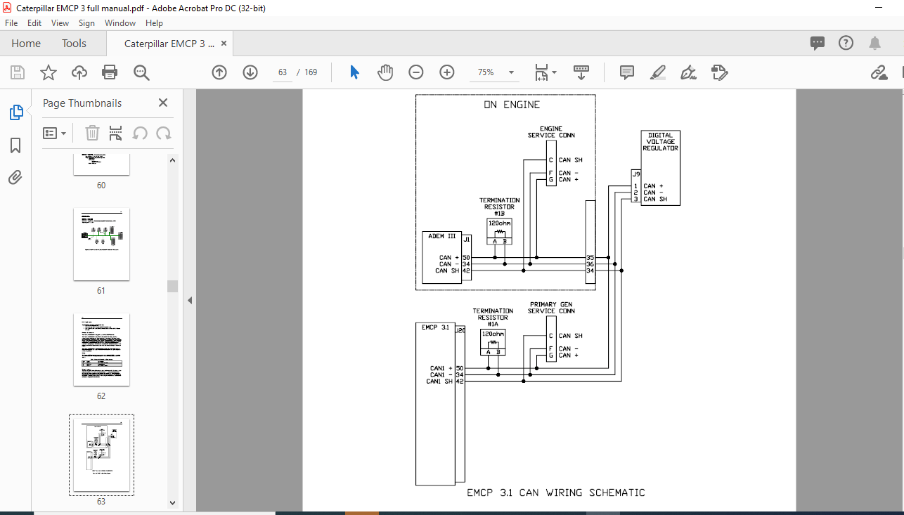 Cat Emcp 3 1 2 Generator Set Control Application Installation Manual Pdf Heys S