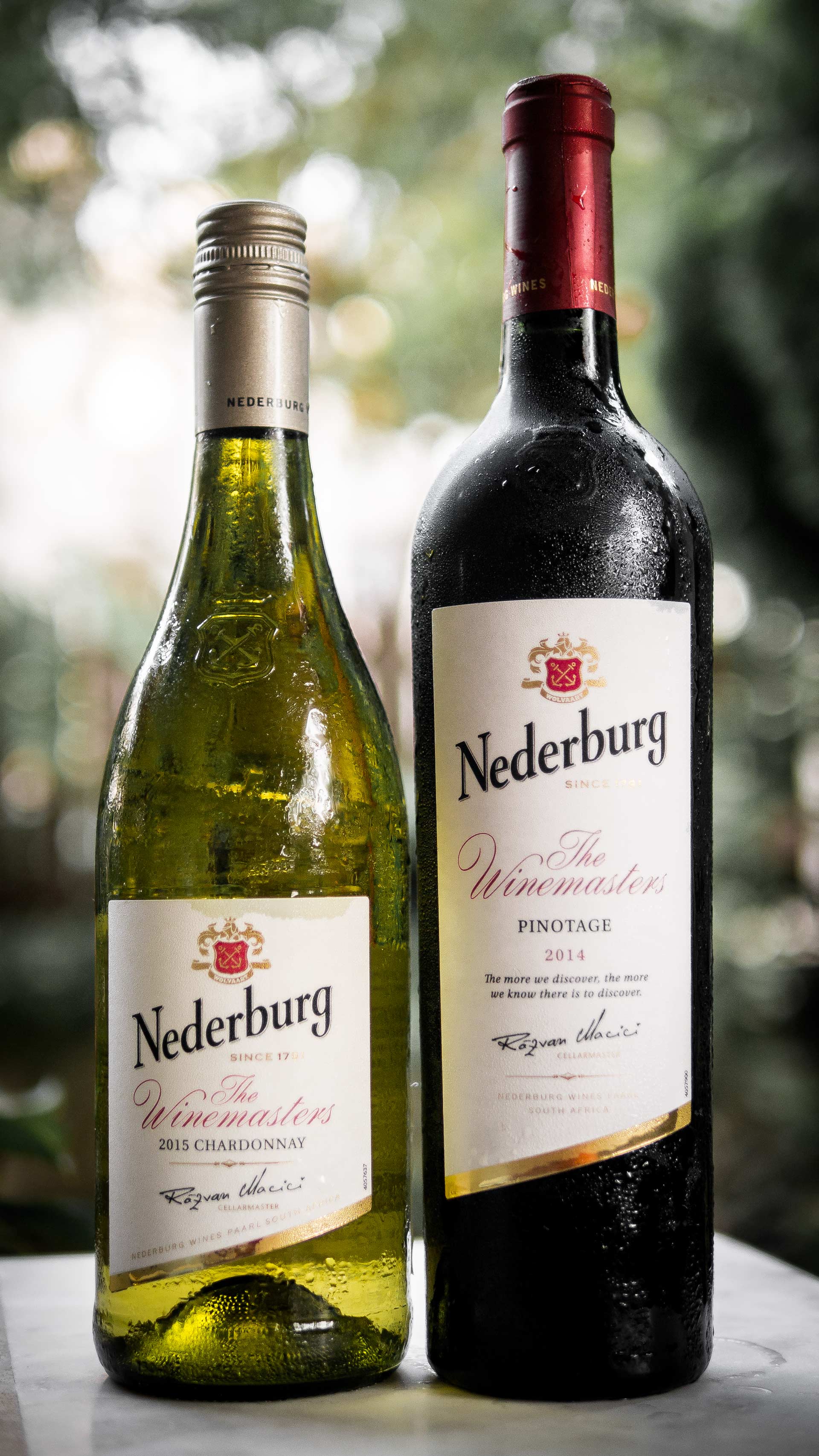 Nederburg The Winemasters Chardonnay 2015 and Pinotage