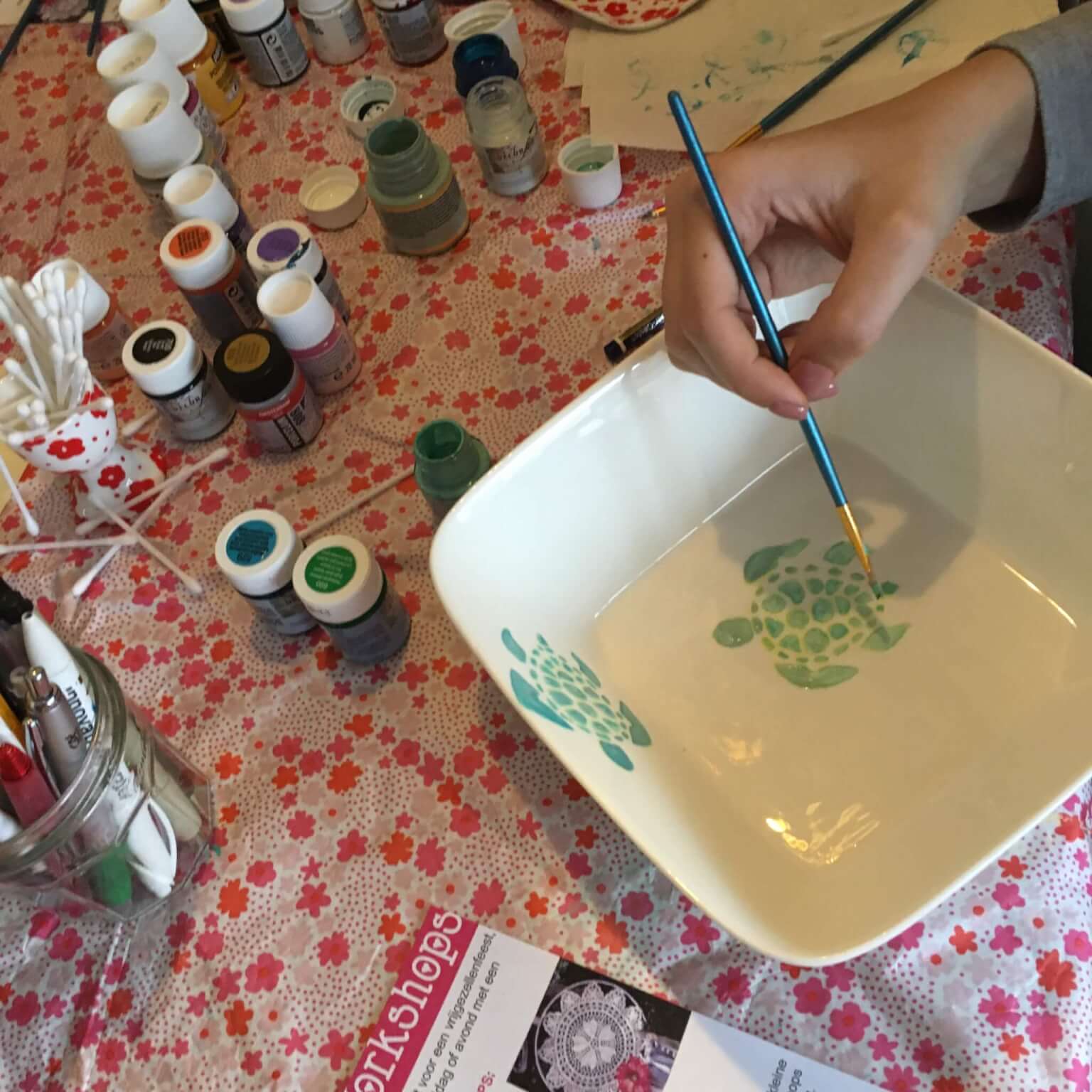 Workshop Porselein Schilderen Hippe Workshops