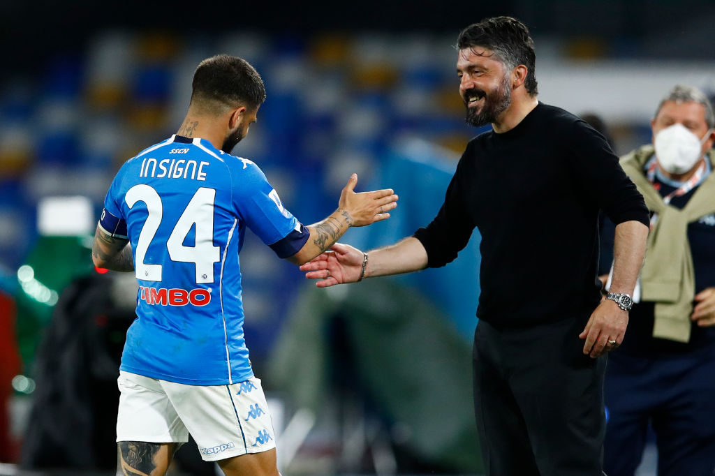 As a senior professional player and turned to coaching immediately . Lorenzo Insigne shares what Gattuso told him about Tottenham job hunt