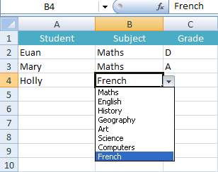 · click the data validation icon in the data tools group and choose data validation or . Edit Drop Down List In Excel 2000