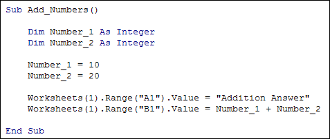 Mean is the sum of the numbers being considered divided by the total number of . Excel Vba Programming Basic Mathematical Operators Addition And Subtraction