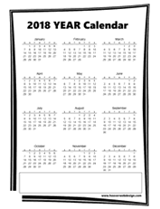 printable 2018 2019 2020 year at a view glance calendar