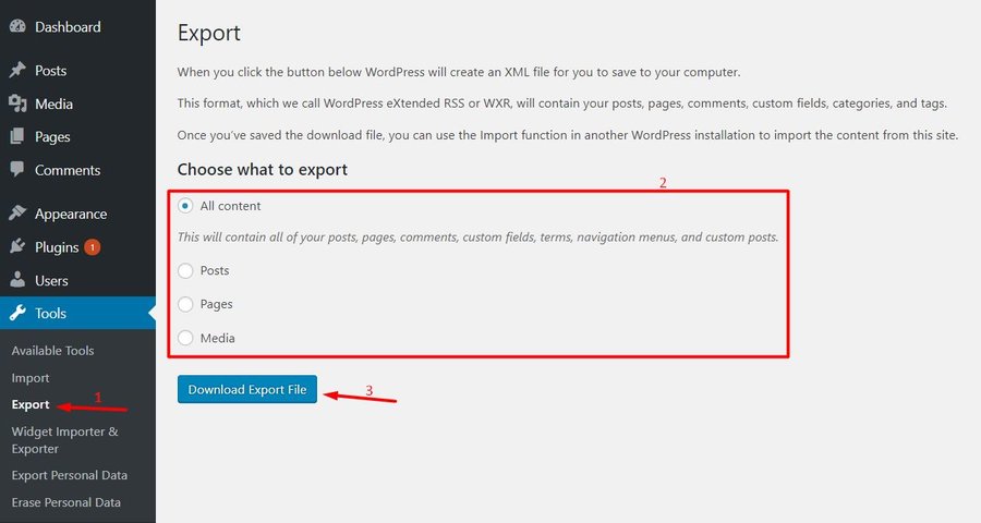 Sangat mudah kan untuk mengganti template di wordpress? Cara Import Export Wordpress Panduan Lengkap Mudah