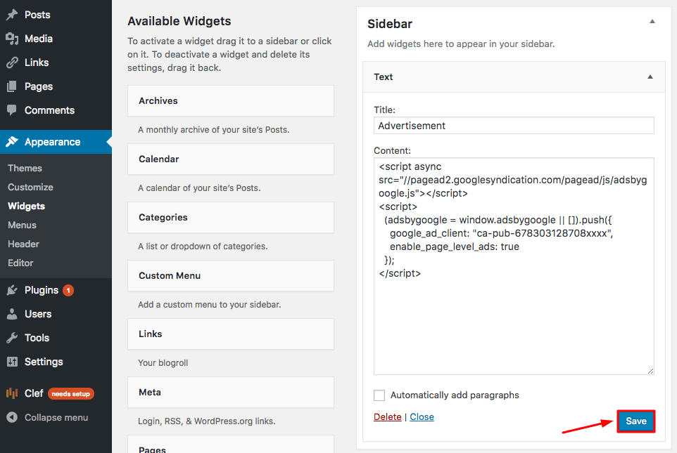 Cara Menambahkan AdSense di WordPress