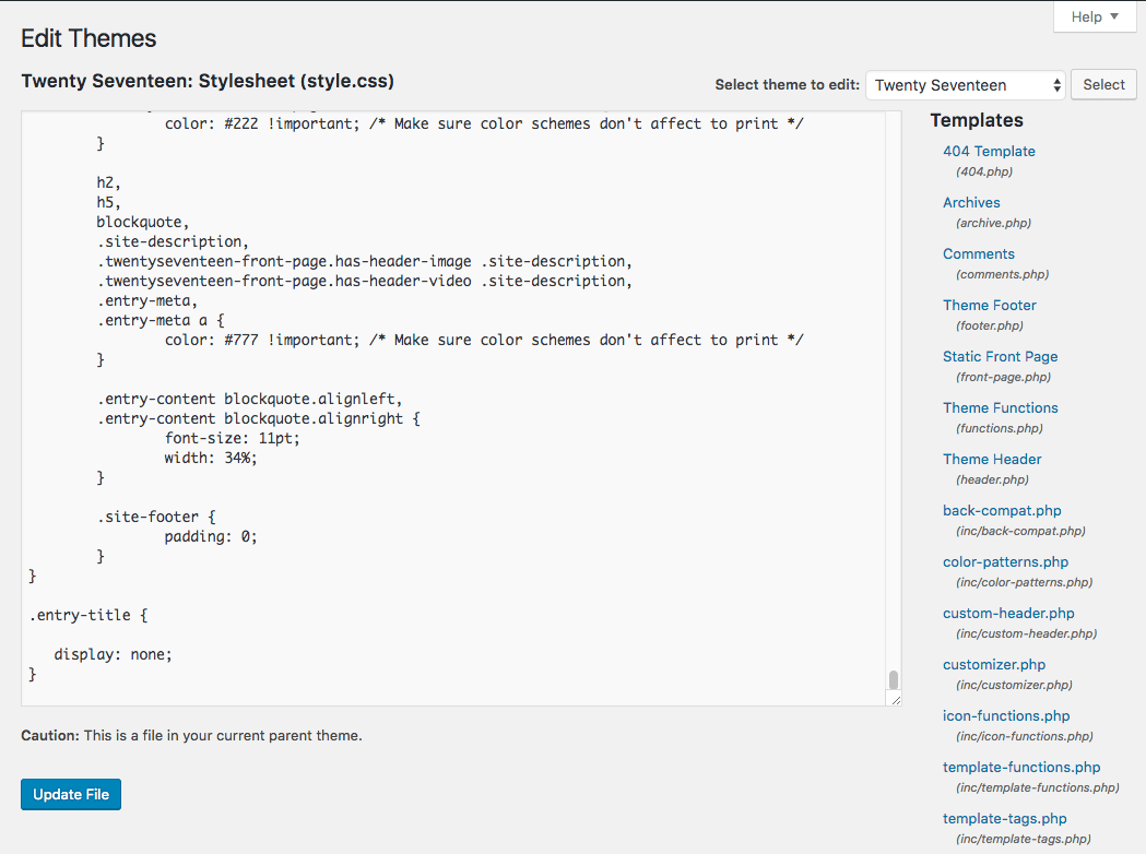 Cara Menyembunyikan Judul Blog di WordPress
